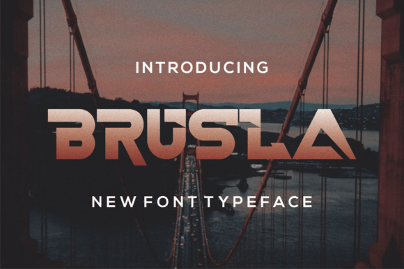 Brusla: A Bold and Modern Slab Serif Font for Contemporary Design