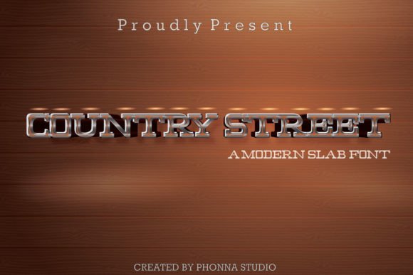 Country Street: A Cool and Unique Slab Serif Font for Modern Design