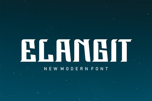 Exploring the Elegance of Elangit: A Bold Slab Serif Font for Modern Design