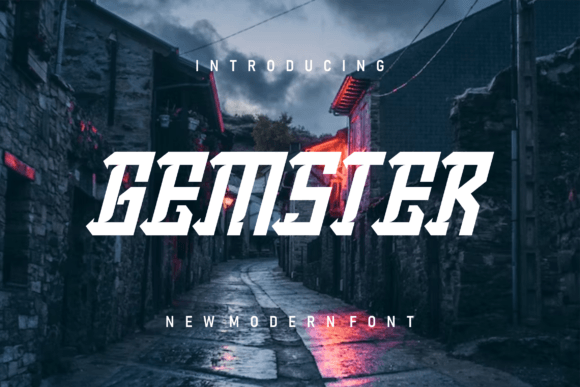 Gemster: A Modern Slab Serif Font for Creative and Professional Use