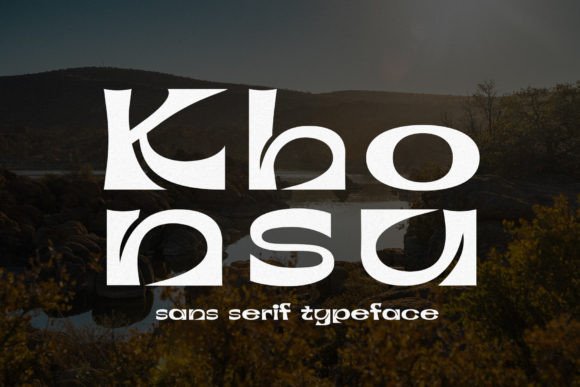 Khonsu: A Glamorous Slab Serif Typeface with a Curvaceous Edge