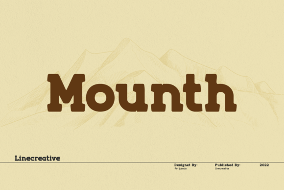 Mount: A Bold Slab-Serif Font for Modern Design and Branding