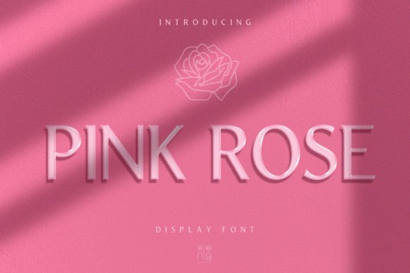 Pink Rose: A Modern Slab Serif Font for Creative Expression