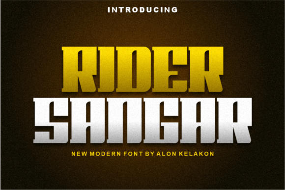 Rider Sangar: A Unique Slab Serif Font for Modern Design