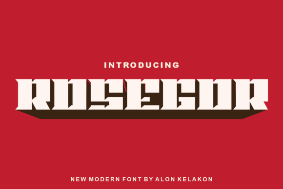 Rosegor: A Bold Slab Serif Font for Creative Projects