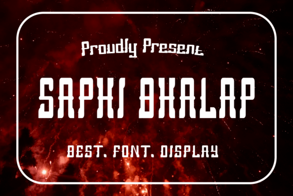 Saphi Bhalap: A Bold and Authentic Slab Serif Font for Modern Branding