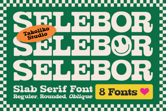 Selebor: A Strategic Font for Modern Retro Branding and Design