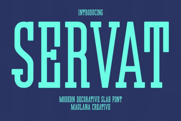 Servat: A Retro Semi-Slab Serif Font for Modern Creativity