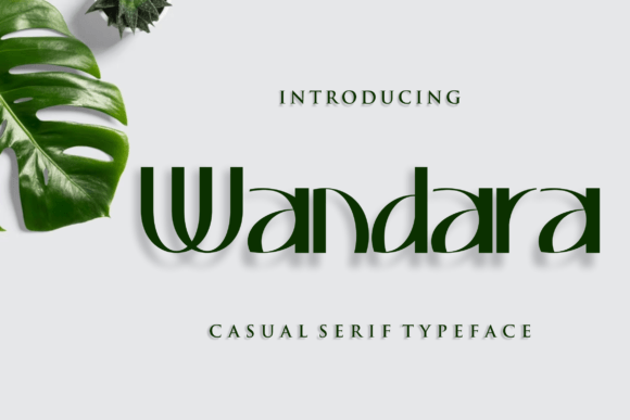 Wandara: A Classy Slab Serif Font for Modern Design